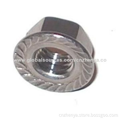High-quality Flange Nuts from China, Made of SS200/SS201/SS202/SS304 Material